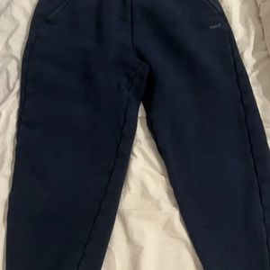Navy Bubble Fleece Sweatpants